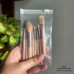 Pink Blending Makeup Brush Set 8pcs Rose Gold ABS - Image 4