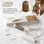 Nova 2-in-1 Hair Straightener & Curler White
