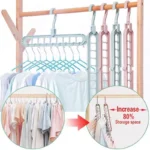 Multi-port Cloth Hanger Set ABS Plastic 5-Piece