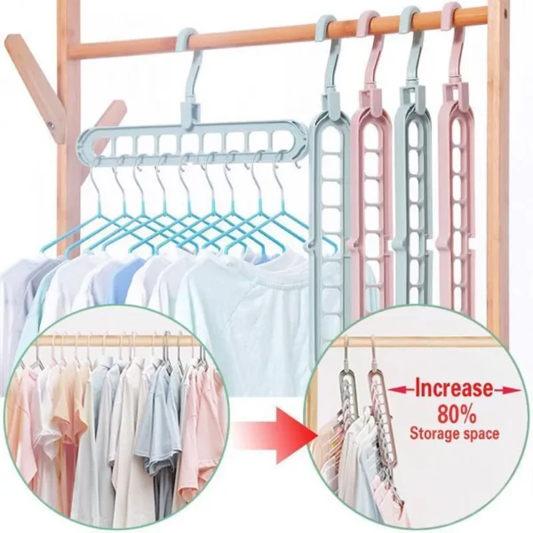 Multi-port Cloth Hanger Set ABS Plastic 5-Piece