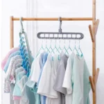 Multi-port Cloth Hanger Set ABS Plastic 5-Piece - Image 4