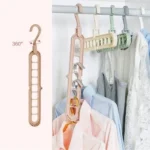 Multi-port Cloth Hanger Set ABS Plastic 5-Piece - Image 2
