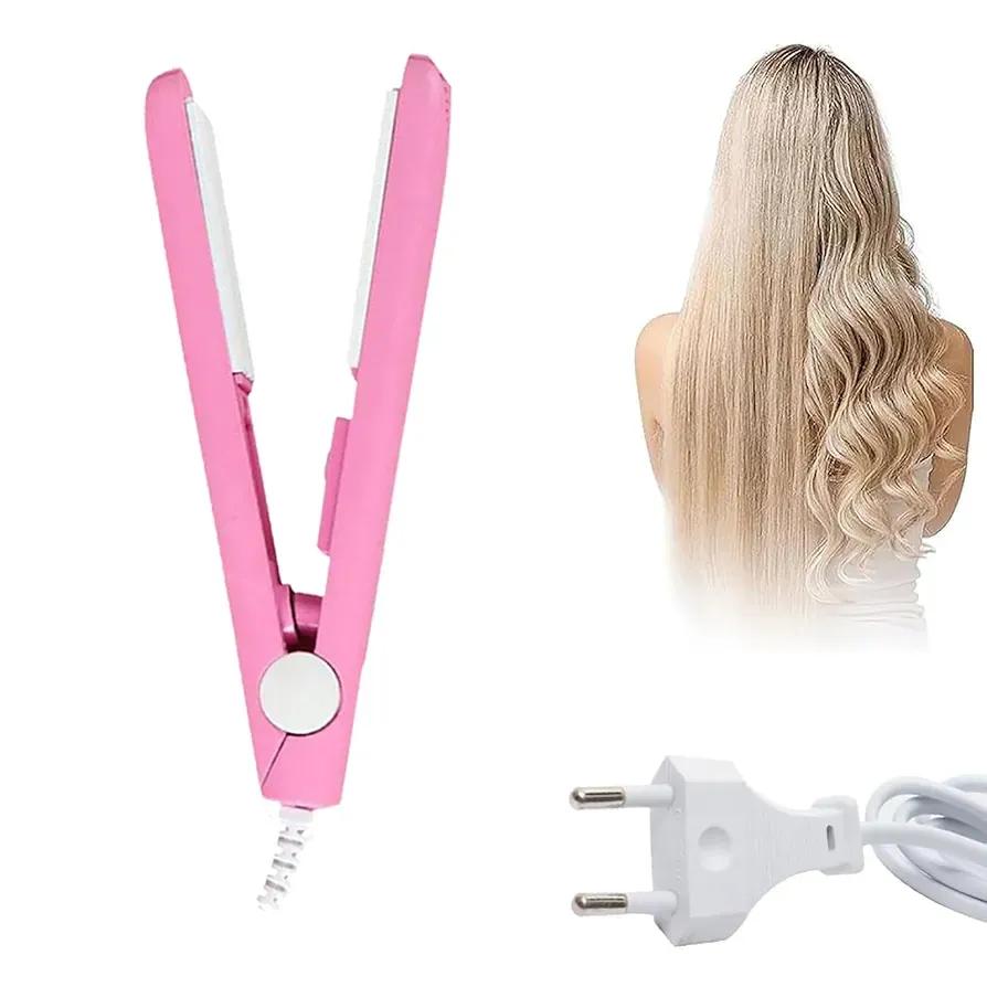943-404-619137-product-1 Pink Hair Straightener with EU Plug for Smooth Hair - Image 1