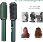 Green Hair Dryer Brush for Straight Curly Hair - Image 5