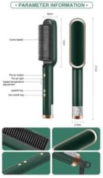 Green Hair Dryer Brush for Straight Curly Hair - Image 3