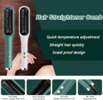 Green Hair Dryer Brush for Straight Curly Hair - Image 2